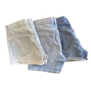 Bundle of 3 Girls Old Navy Shorts - Light, Medium & Dark Blue Trio